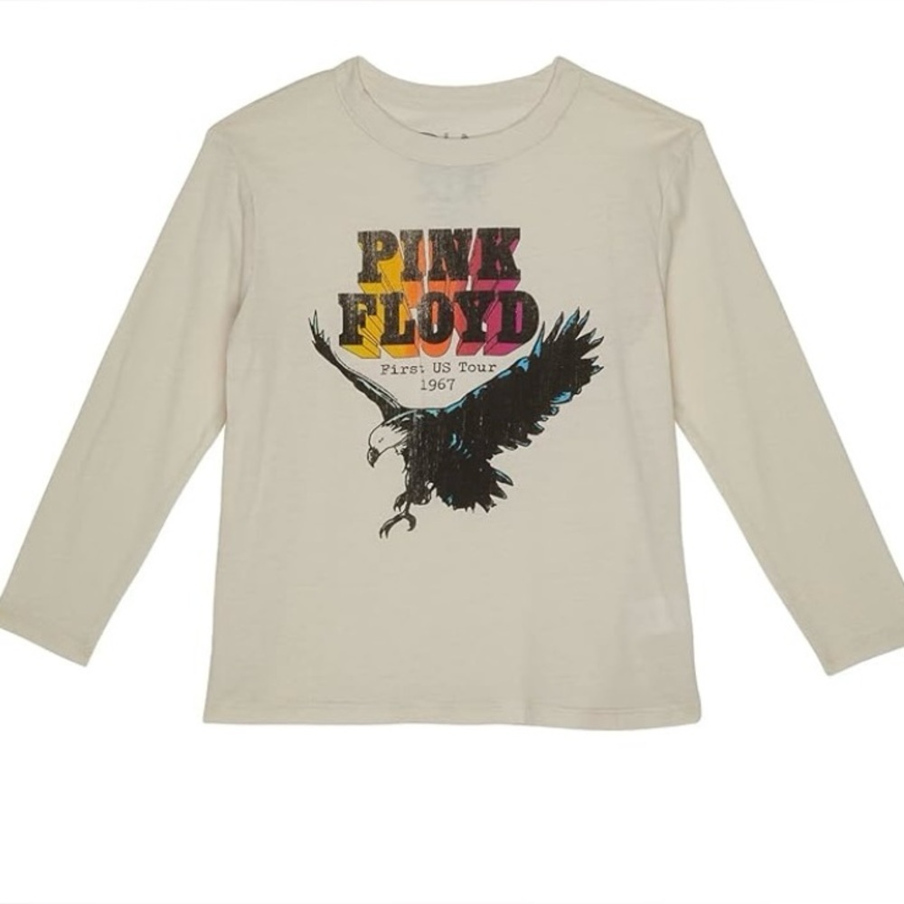CHASER NWOT Sz 7 Pink Floyd Kids Long Sleeve Rocker T-Shirt